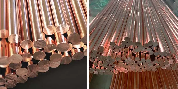 Place de T1/T2/Tp1/Tp2 C10100/C10200/C10500/C10700/C11000/Rod Copper Bar de cuivre rond