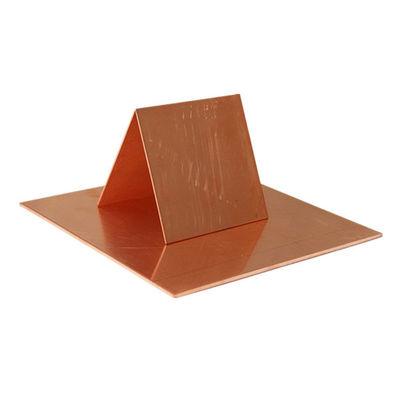 10mm To 2500mm Red Coppery Copper Polished Brass Sheet C10100 C12000