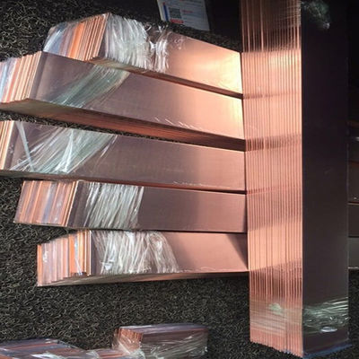 le cuivre décoratif poli par Cuzn37 de laiton de feuille d'en cuivre de 4in x de 8in plaque 1 épaisseur 2 3 6