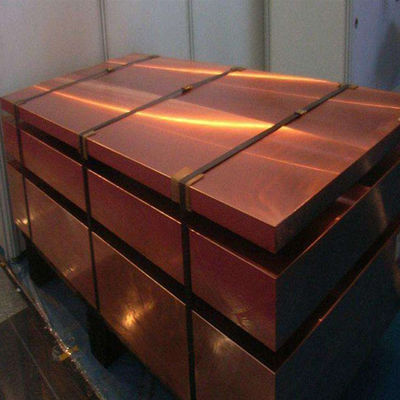 Feuille rouge mince 0.8mm de plat de cuivre de H65 H62 C1100 à 55mm 1500X 3050 millimètres