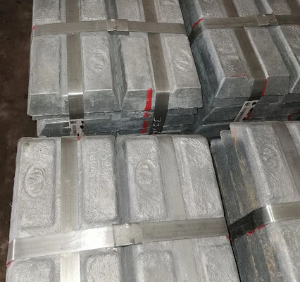 99,95% métal blanc de lingots extérieurs lumineux de zinc