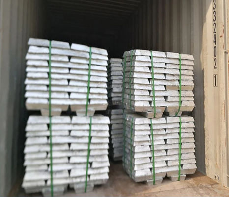 99,95% métal blanc de lingots extérieurs lumineux de zinc