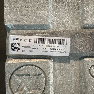 99,996% lingots Gray Series Pure argenté 99,7% de zinc non allié