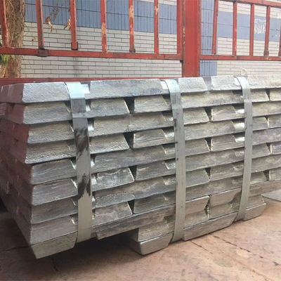 Lingots de zinc de grande pureté 99,995% 99,99% 99,9% ne pas saupoudrer brillant argenté