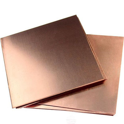 Plaques en cuivre de couleur dorée