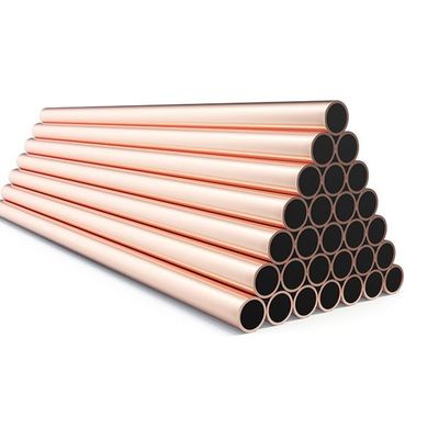 Cu Min 99,5% tube de cuivre droit poli pour climatiseur et réfrigérateur
