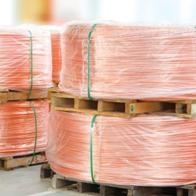 Fil émaillé électroplaqué recyclage aluminium plaqué au cuivre 0,13 mm 8-10%C